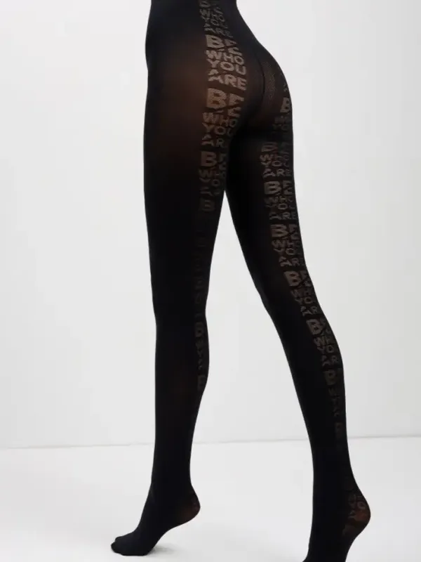 Conte By Wild Curves: Be Who You Are 50 Denier Opaque Tights Side