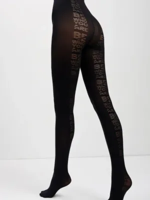 Conte By Wild Curves: Be Who You Are 50 Denier Opaque Tights Side