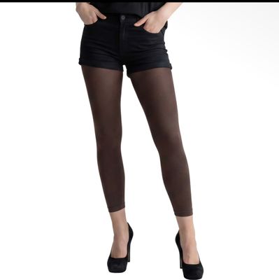 Malka Chic By Wild Curves: Chocolate 50 Denier Footless Tights Front