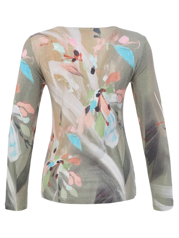Dolcezza By Wild Curves: Keep The Dreams Alive Art Top (76700) Back