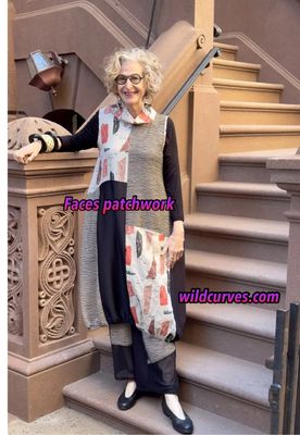 Kozan By Wild Curves: Alessandra Dress/Tunic In Mix Patchwork