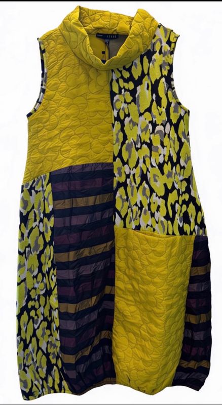 Kozan By Wild Curves: Alessandra Dress/Tunic In Mix Patchwork Kozan By Wild Curves: Alessandra Dress/Tunic In Mix Patchwork
