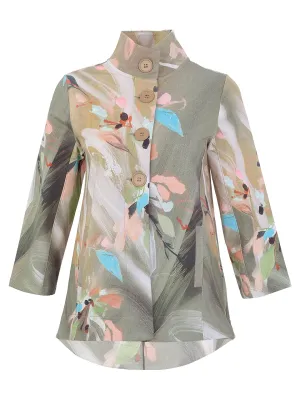 Dolcezza By Wild Curves: Keep The Dreams Alive Art Blazer Jacket (76706) Front