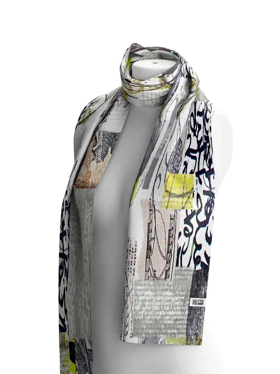 Dolcezza By Wild Curves: Fragments Of Color Art Scarf (76912) Front