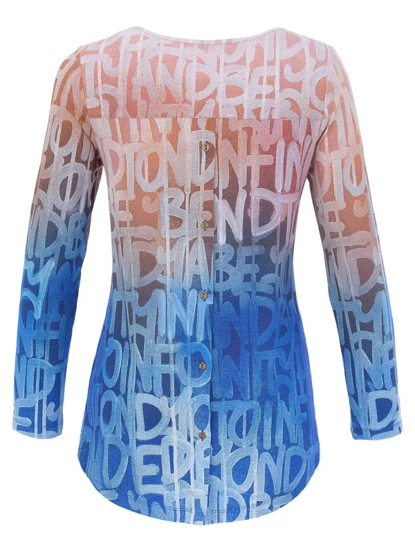 Dolcezza By Wild Curves: To Infinity And Beyond Button Back Top (76622) Back