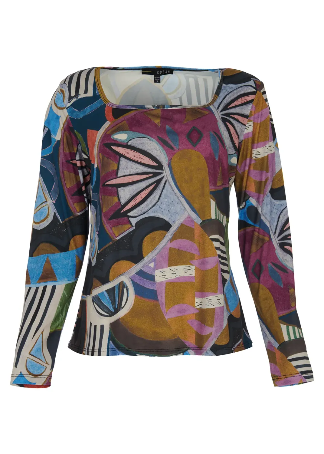 Kozan By Wild Curves: Helen Top In Klee Front