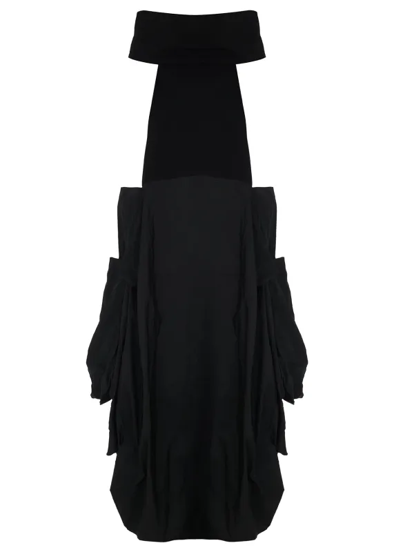 Kozan By Wild Curves: Bubble Hem Avi Dress In Nite Front