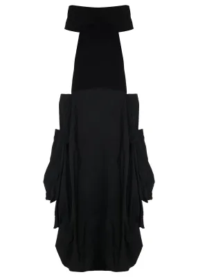 Kozan By Wild Curves: Bubble Hem Avi Dress In Nite Front