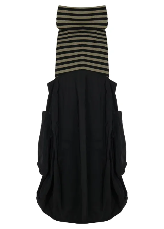 Kozan By Wild Curves: Bubble Hem Avi Dress In Row Kozan By Wild Curves: Bubble Hem Avi Dress In Row Front