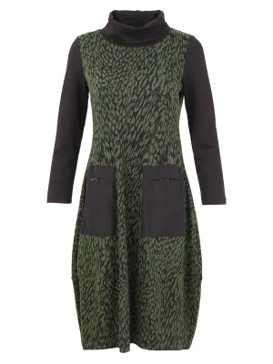 Dolcezza By Wild Curves: Wild Side Animal Print Pocket Dress (76114) Front 1