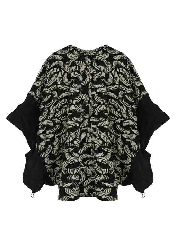Kozan By Wild Curves: Allegra Poncho Style Top In Echo Back