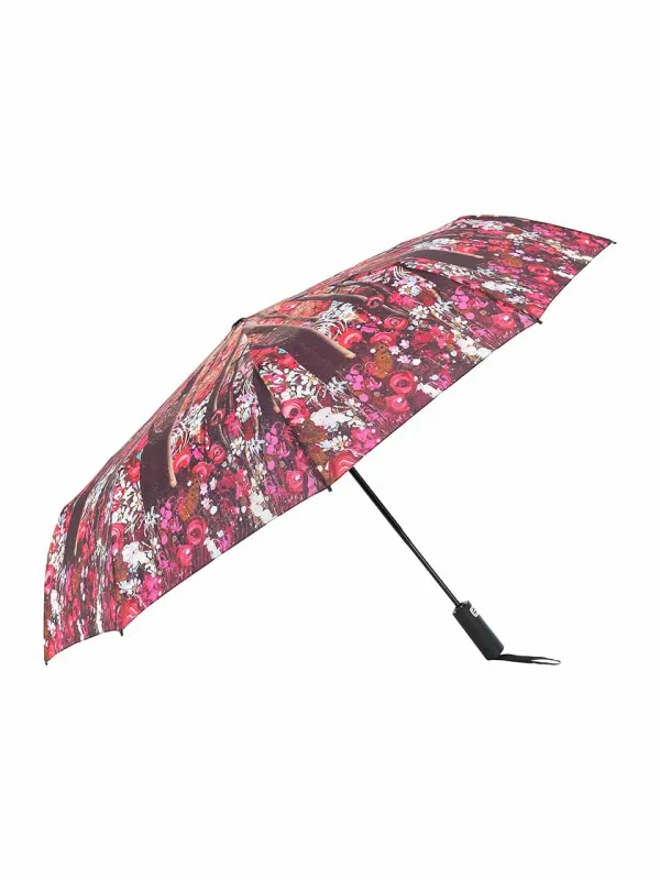 Dolcezza by Wild Curves: Wild Forest Rose Art Woven Umbrella (76924) Front