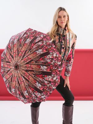 Dolcezza by Wild Curves: Wild Forest Rose Art Woven Umbrella (76924)