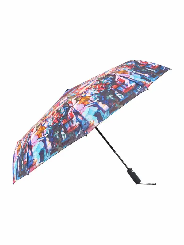 Dolcezza By Wild Curves: Friday Nights Art Woven Umbrella (76920) Front