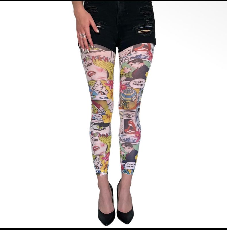Malka Chic By Wild Curves: Shazam It’s Comics Footless Tights