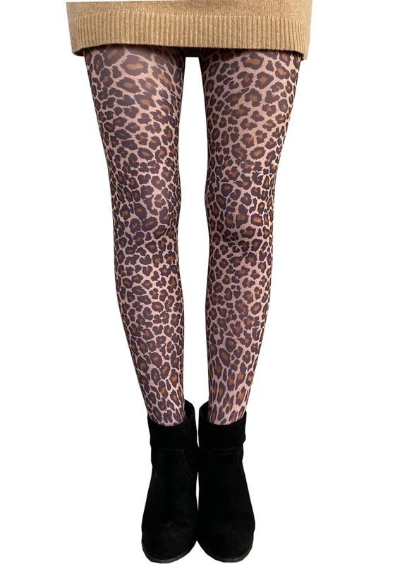 Malka Chic By Wild Curves: Leo Opaque Tights Front 1