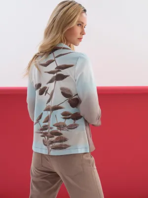 Dolcezza By Wild Curves: Winter Beach Art Flared Jacket (76666)