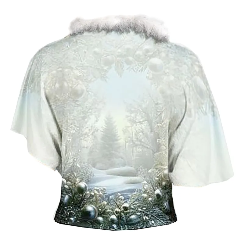 IPNG By Wild Curves: Snow Globe Illusion Velvet Top Back