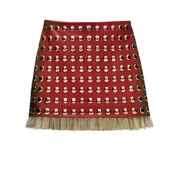 IPNG By Wild Curves: Red Rock Illusion Mini Skirt Front 1