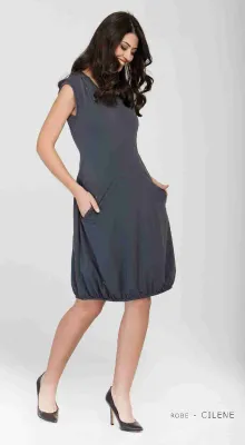 Maloka: Ruched Hem Fit &amp; Flare Midi Dress (1 Left in Black!)