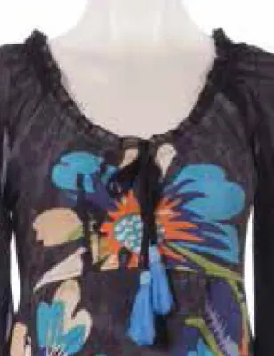 Savage Culture: Blue Violet Cotton Keyhole Blouse Randa (1 Left!)
