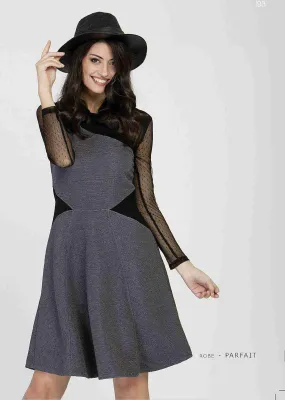 Maloka: Diamond Twist Scrunched Ribbon Dress (2 Left in Titanium &amp; Black!)