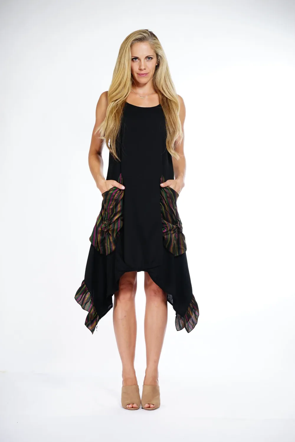 Luna Luz: Dramatic Handkerchief Hemline Dress