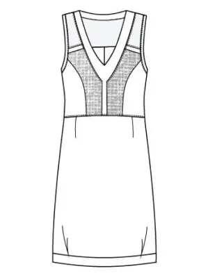 Maloka: Skyscraper Bodice Blue Crystal Dress
