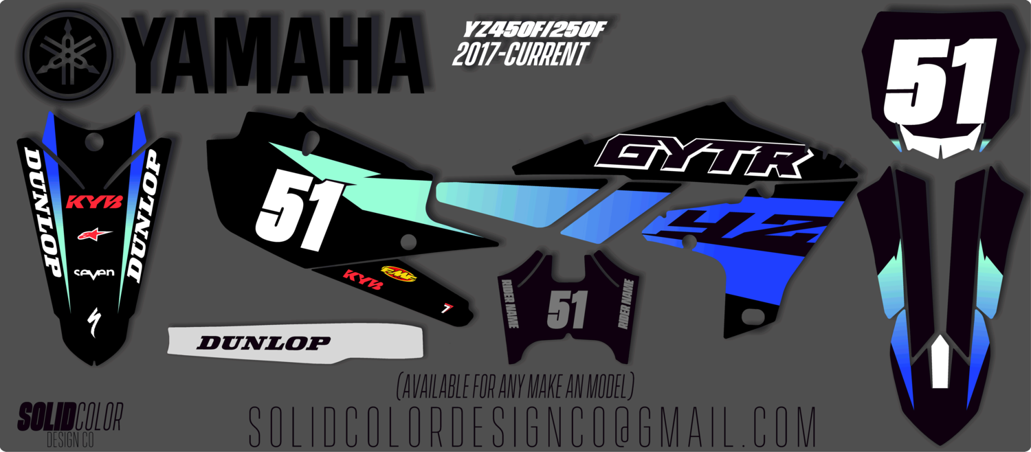 YZ450f Yamaha &quot;Flux&quot; series graphics kit