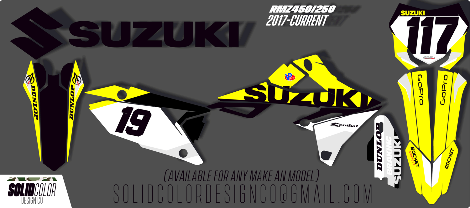 2019 Suzuki RMZ 450/250 "OG" Series  Graphics Kit