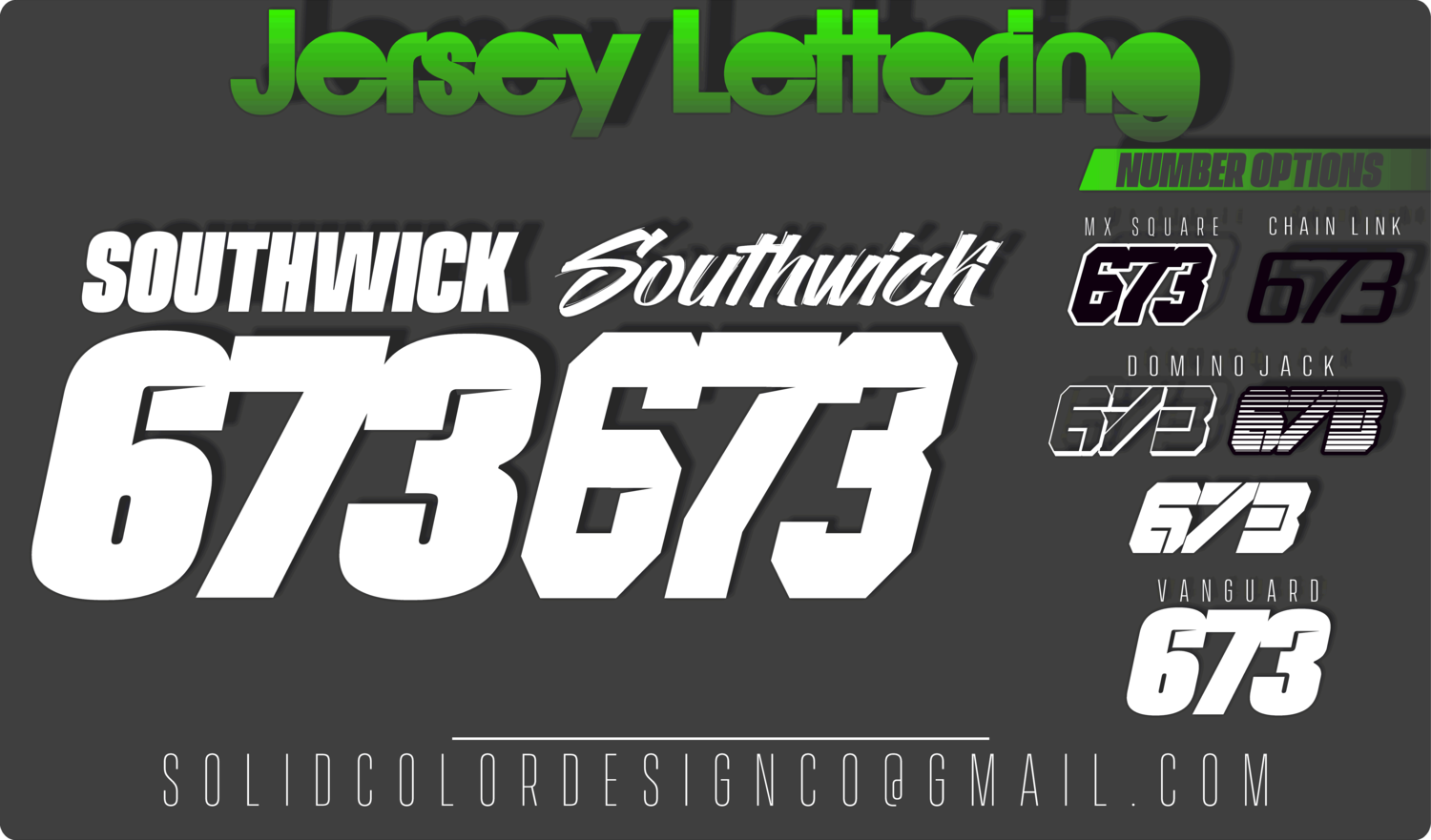 motocross jersey fonts