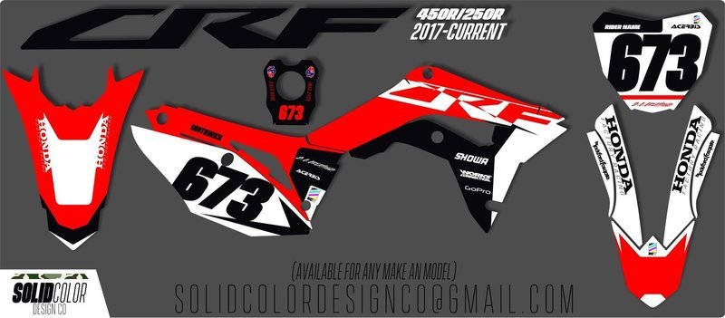 2019 Honda CRF 450/250 &quot;OG&quot; Series  Graphics Kit