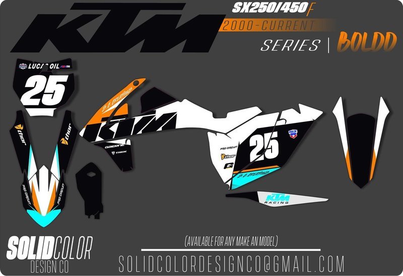 2018 SX 450/350/250f &quot;Boldd&quot; Graphics Kit
