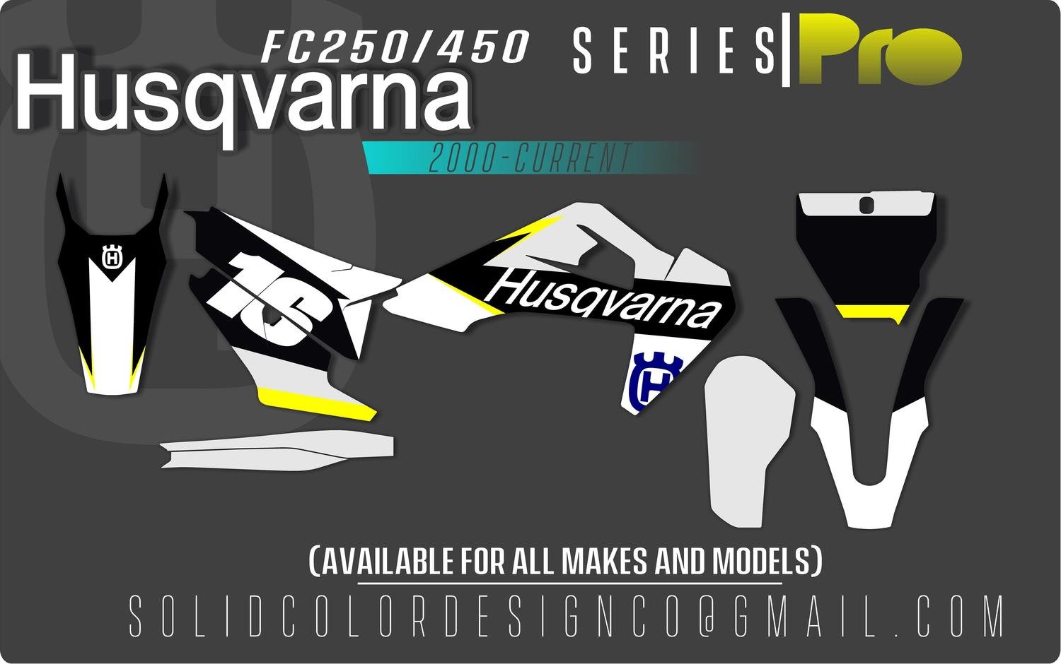 2019 Husqvarna FC 450/250 &quot;Pro&quot; Graphics Kit