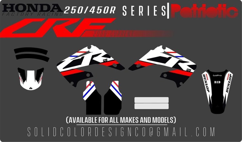 2003 Honda CR125 &quot;Patriotic&quot; Graphics Kit