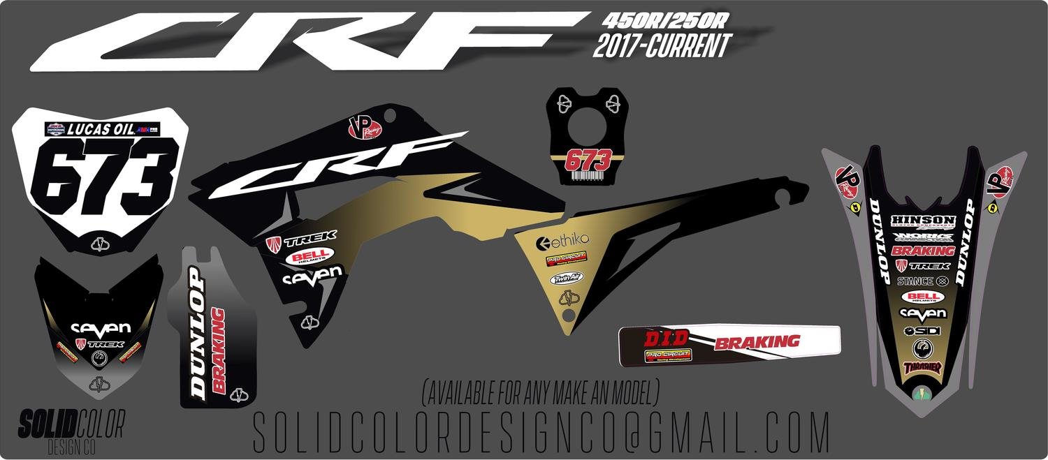2019 Honda CRF 450/250 &quot;Boomerang&quot; Graphics Kit