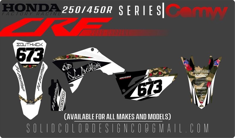 2019 Honda CRF450/250 &quot;Camyy&quot; Graphics Kit