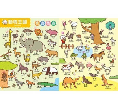 中英台點讀百科:1200個單字+100句會話+20首歌謠-FOOD超人(新版)