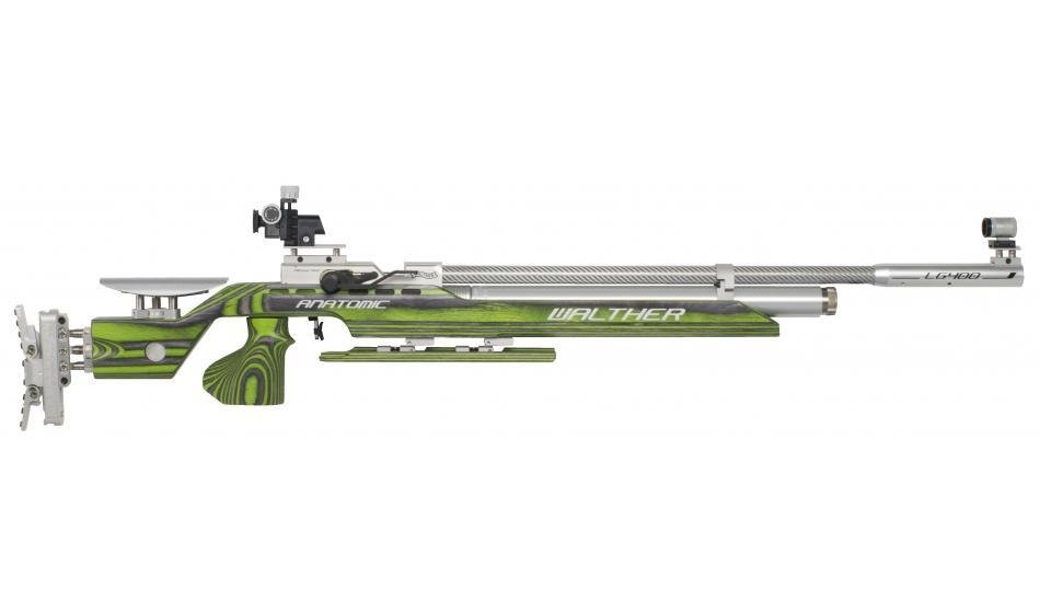Walther LG400 Anatomic GREEN PEPPER, right, M-grip Match Air Rifle Walther LG400 Anatomic GREEN PEPPER, right, M-grip Match Air Rifle
