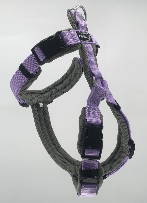 Halsband grau-lavendel