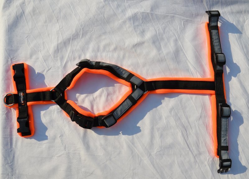Secure Happy neonorange-schwarz