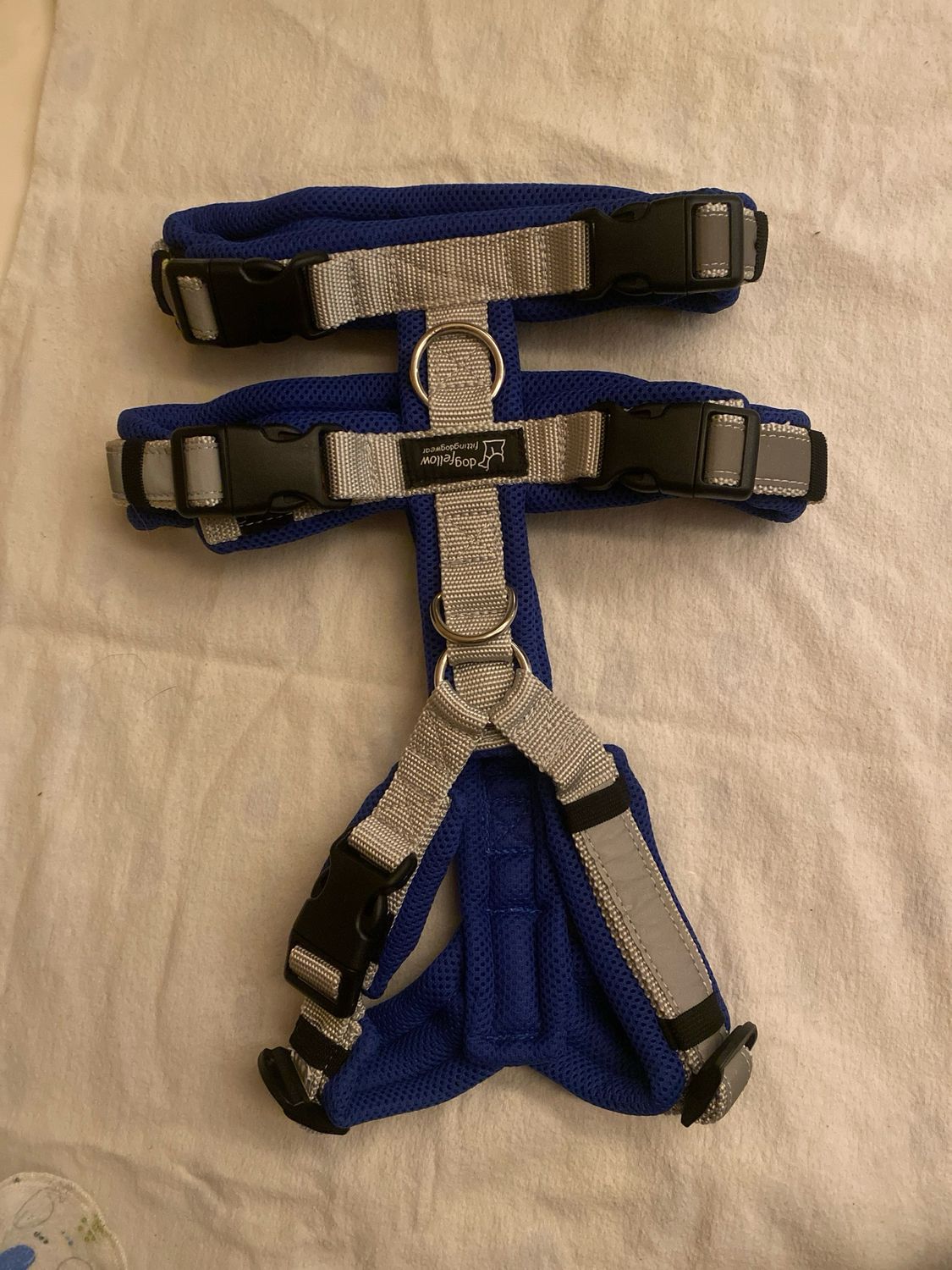 Easy Sicherheitsgeschirr „No Escape“ blau/silber S/M 25mm