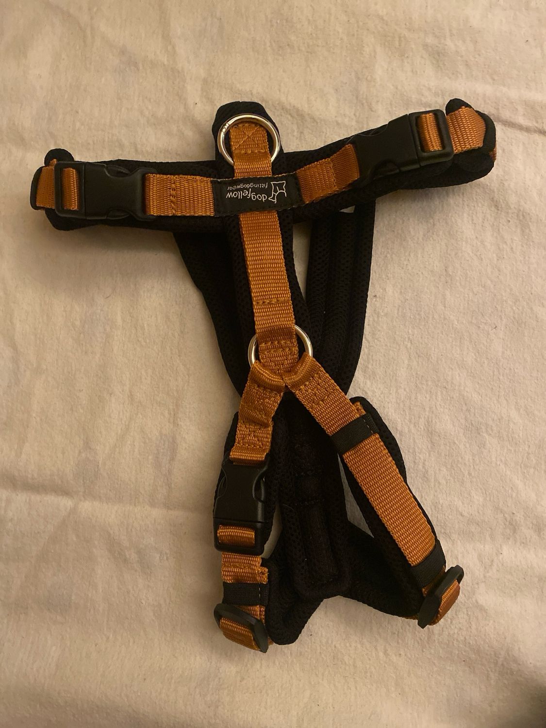 Sonderfarbe Easy schwarz/karamell S mit geteiltem Bauchsteg und Zusatzring im Brustbereich