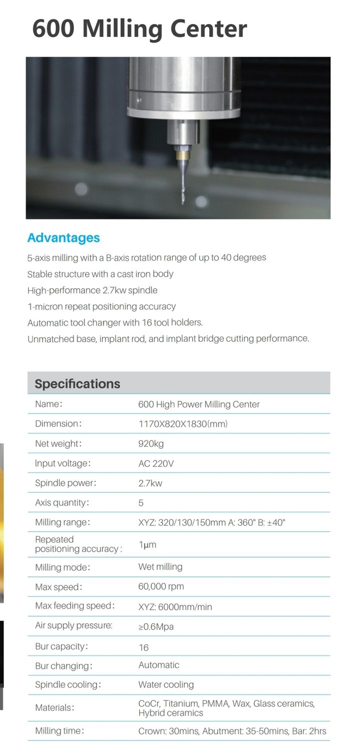 600 model - Milling machine center