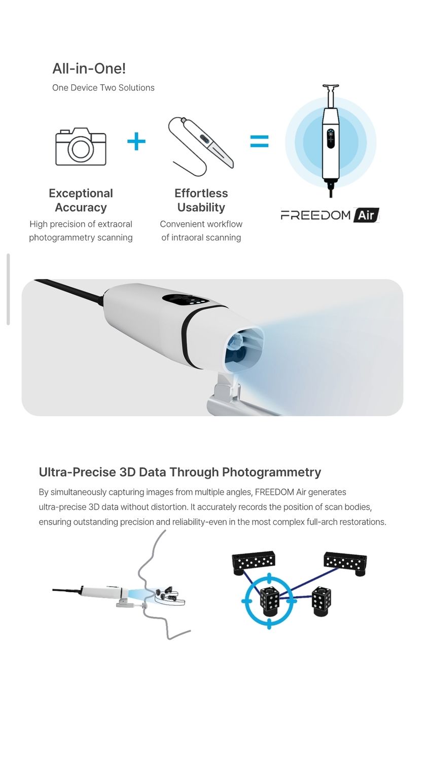 3D Scanner DOF Freedom Air