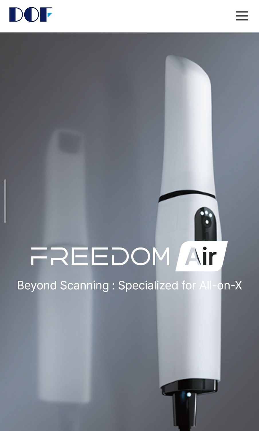3D Scanner DOF Freedom Air