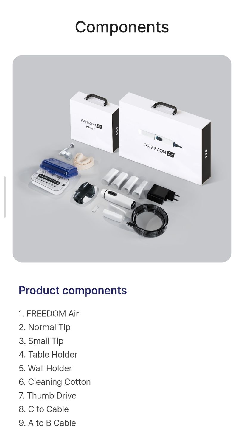 3D Scanner DOF Freedom Air