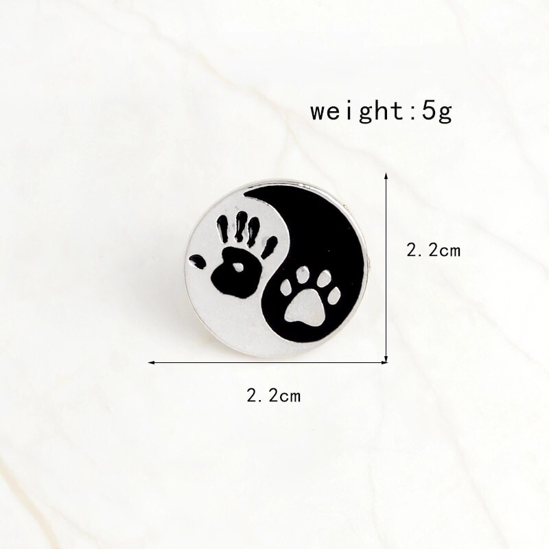 Yin-Yang kitűző