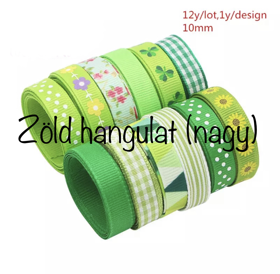 Zöld hangulat - vegyes - összesen 12 yard