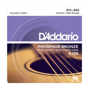 D'Addario Phosphor Bronze Acoustic Guitar Strings, Custom Light